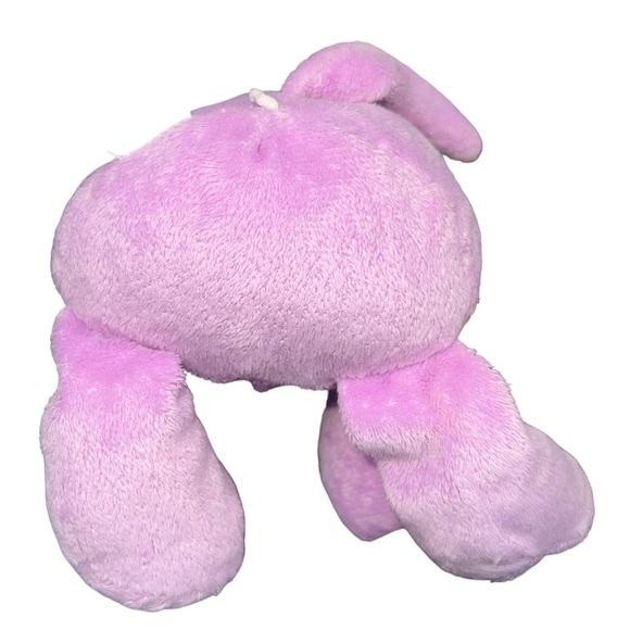 Hippo Hippopotamus Plush Purple Lilac Lavender Sewn Eyes Floppy Lovey 10” Inches - Picture 4 of 7